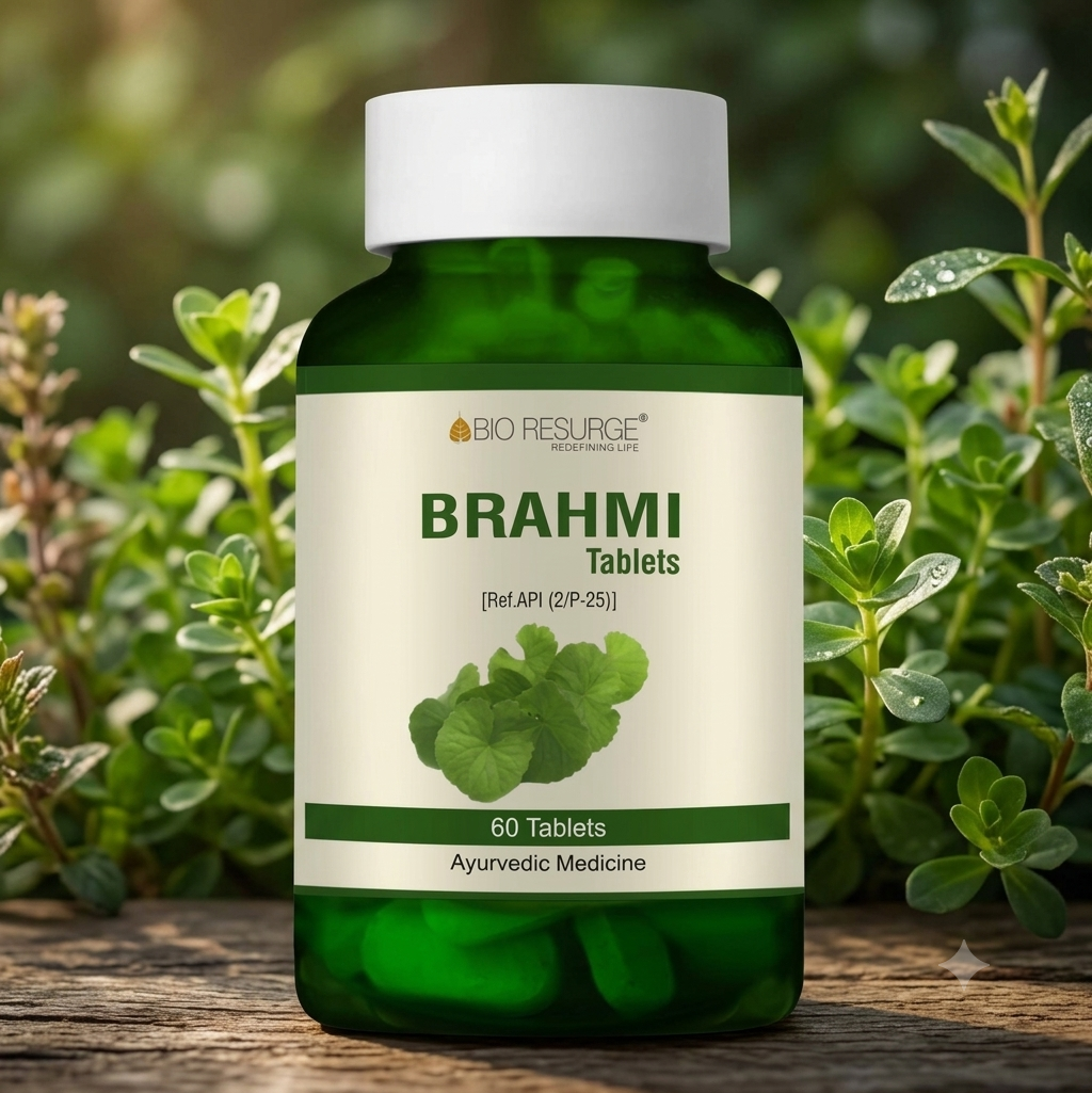Brahmi Tablets | Herbal Memory & Brain Support | (by Bio Resurge)
