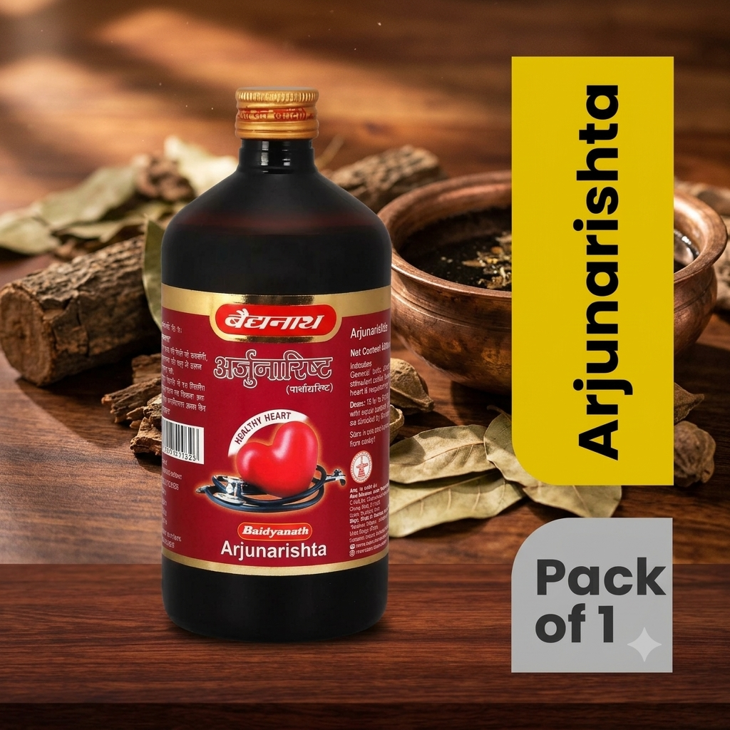Arjunarishta Ayurvedic Tonic for Heart Health | 450 ml (by baidyanath)