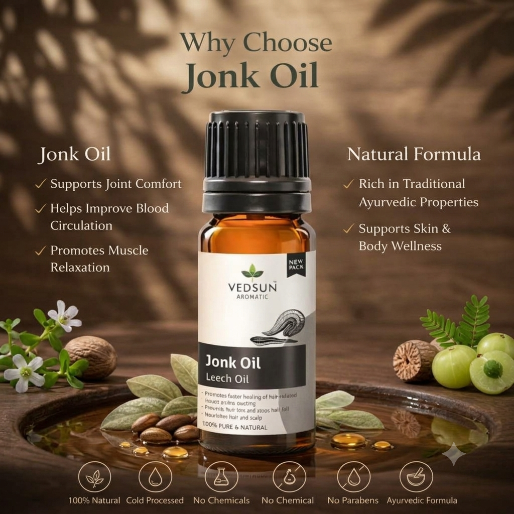 Natural Jonk Oil – Ayurvedic Massage Oil for Joint & Skin Care 10ml ( by vedsun)