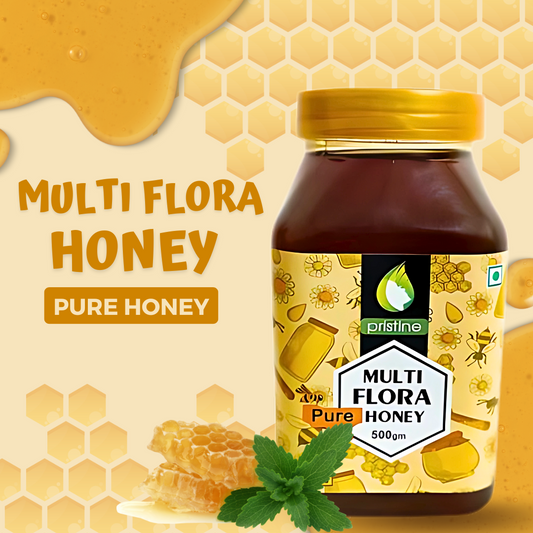 MULTI FLORA HONEY (PURE) (BY PRISTINE , 500GM)-Cosmoहित Ayurved