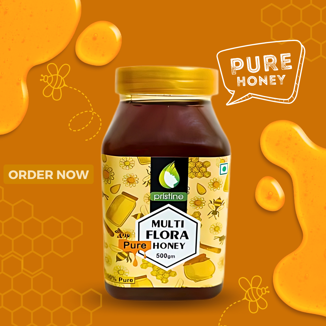MULTI FLORA HONEY (PURE) (BY PRISTINE , 500GM)-Cosmoहित Ayurved