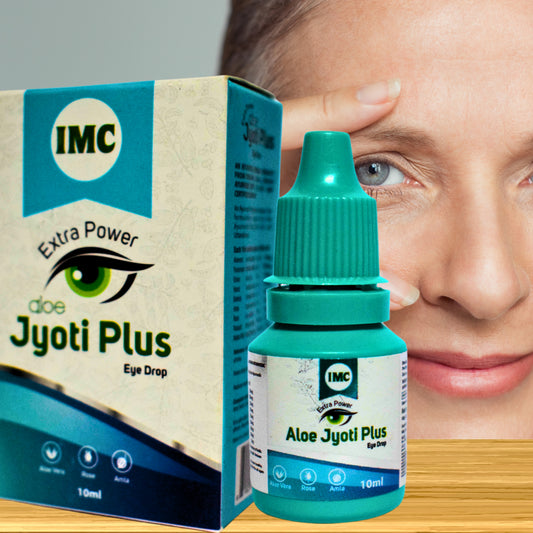 IMC Aloe Jyoti Plus Eye Drops – Ayurvedic Herbal Solution for Eye Health & Vision Improvement (10ml)