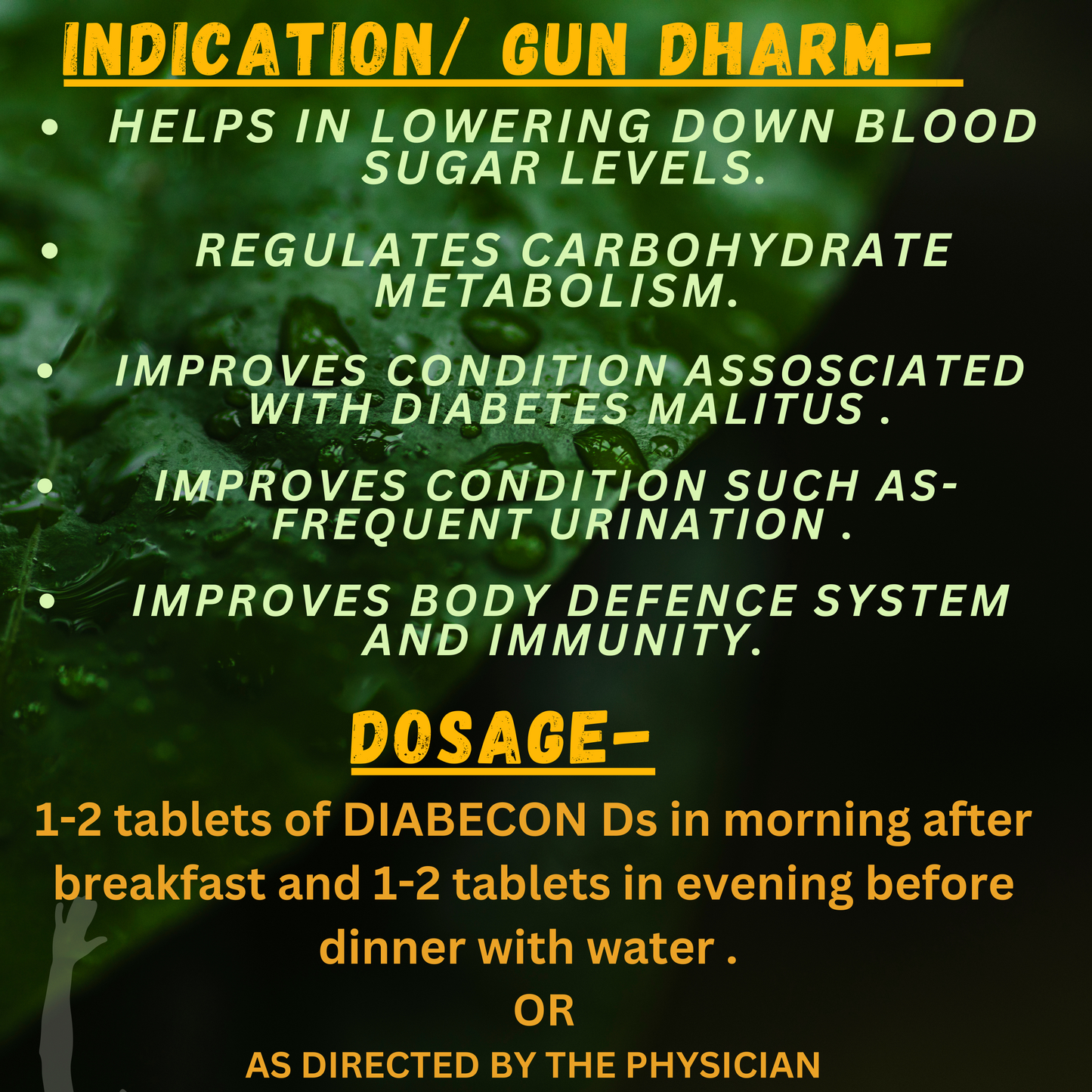 DIABECON Ds (For REGULATING BLOOD SUGAR LEVELS) (By- HIMALAYA, 60- Tablets)