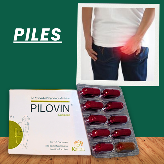 PILOVIN CAPSULES ( FOR PILES) ( BY- KAIRALI AYURVEDIC, 60 CAPSULES)