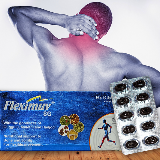 FLEXIMUV SG CAPSULES ( JOINT HEALTH ) ( BY CADILA PHARMACEUTICALS LTD , 10 * 10 CAPSULES ) )