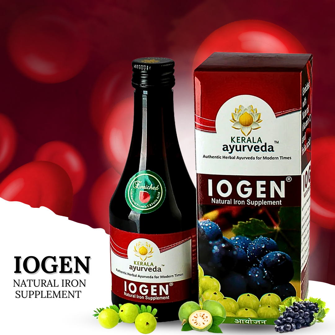 IOGEN - NATURAL IRON SUPPLEMENT (BY- KERALA AYURVEDA , 200ML)-Cosmoहित Ayurved
