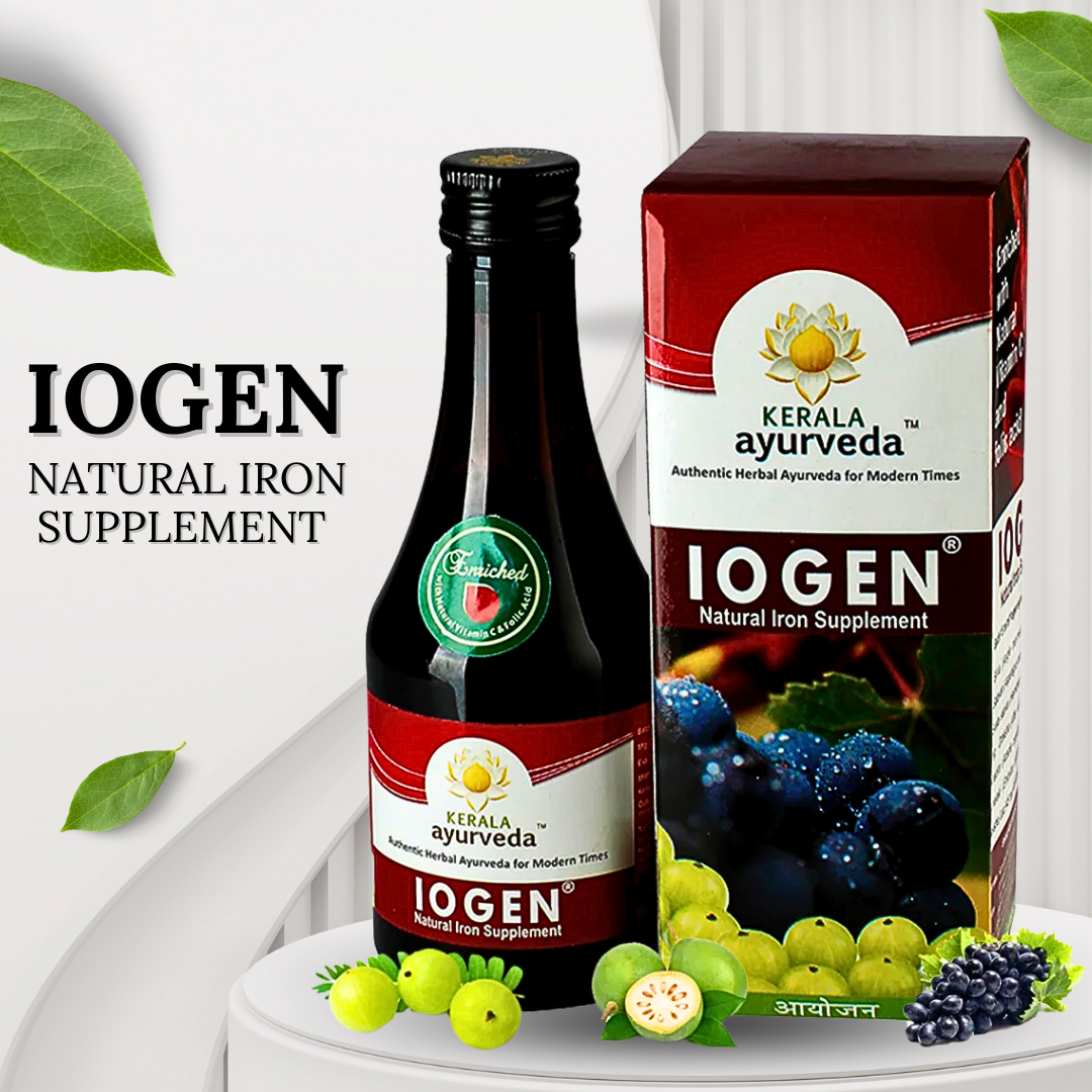 IOGEN - NATURAL IRON SUPPLEMENT (BY- KERALA AYURVEDA , 200ML)-Cosmoहित Ayurved