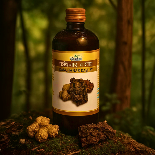 "Kanchnar Kashaya 450ml by Dhootapapeshwar – Ayurvedic Thyroid & PCOS Support"