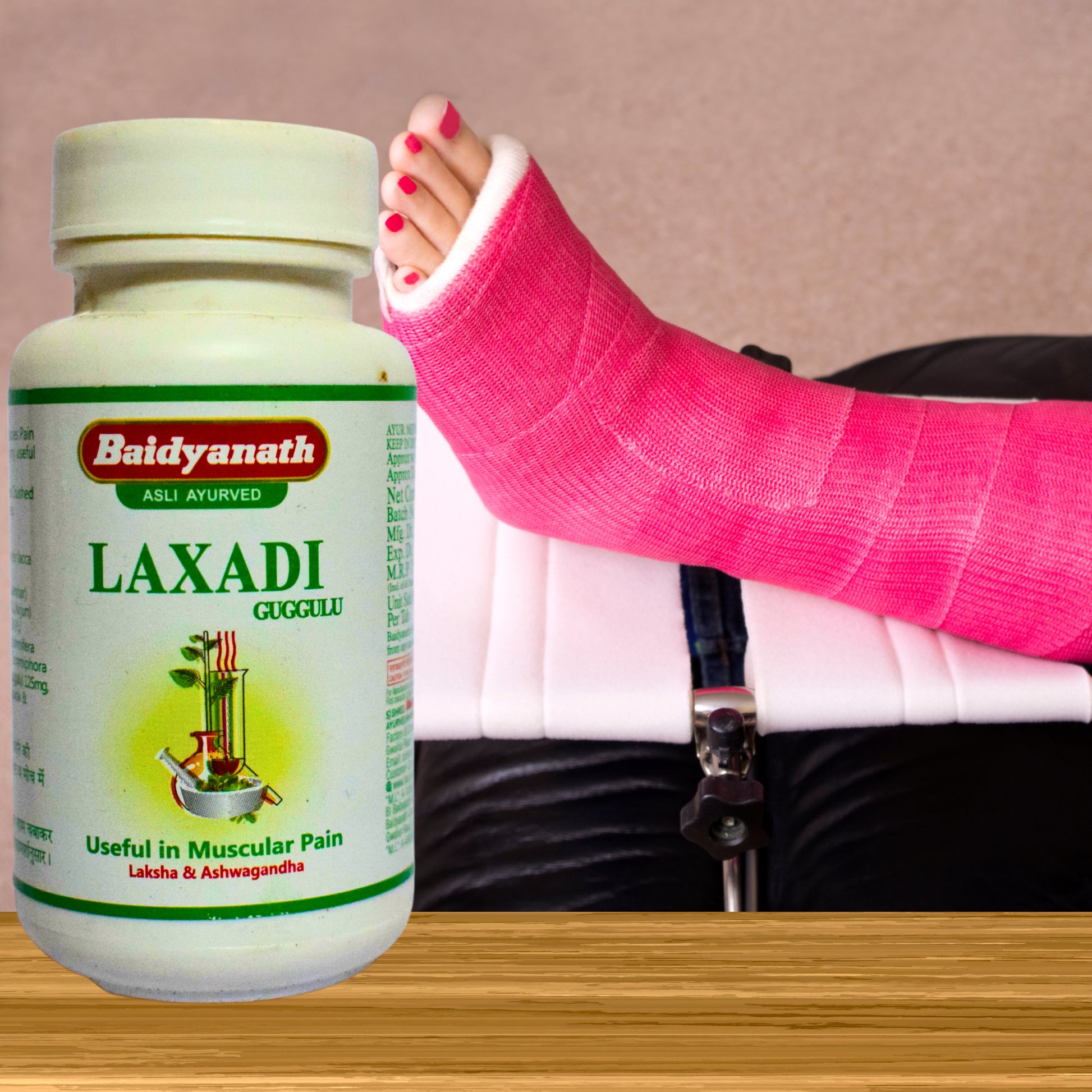 "Laxadi Guggulu by Baidyanath – Ayurvedic Herbal Tablets for Joint Health, Inflammation Reduction & Pain Relief – 80 Tablets
