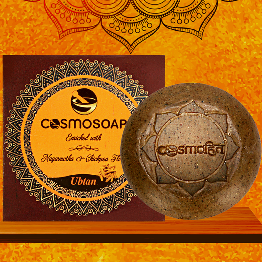 COSMOUBTAN SOAP (PACK OF 4) (FOR- OILY SKIN TYPE) (125- Gms EACH) (enriched with NAGARMOTHA and CHICKPEA FLOUR), T.F.M= 76%