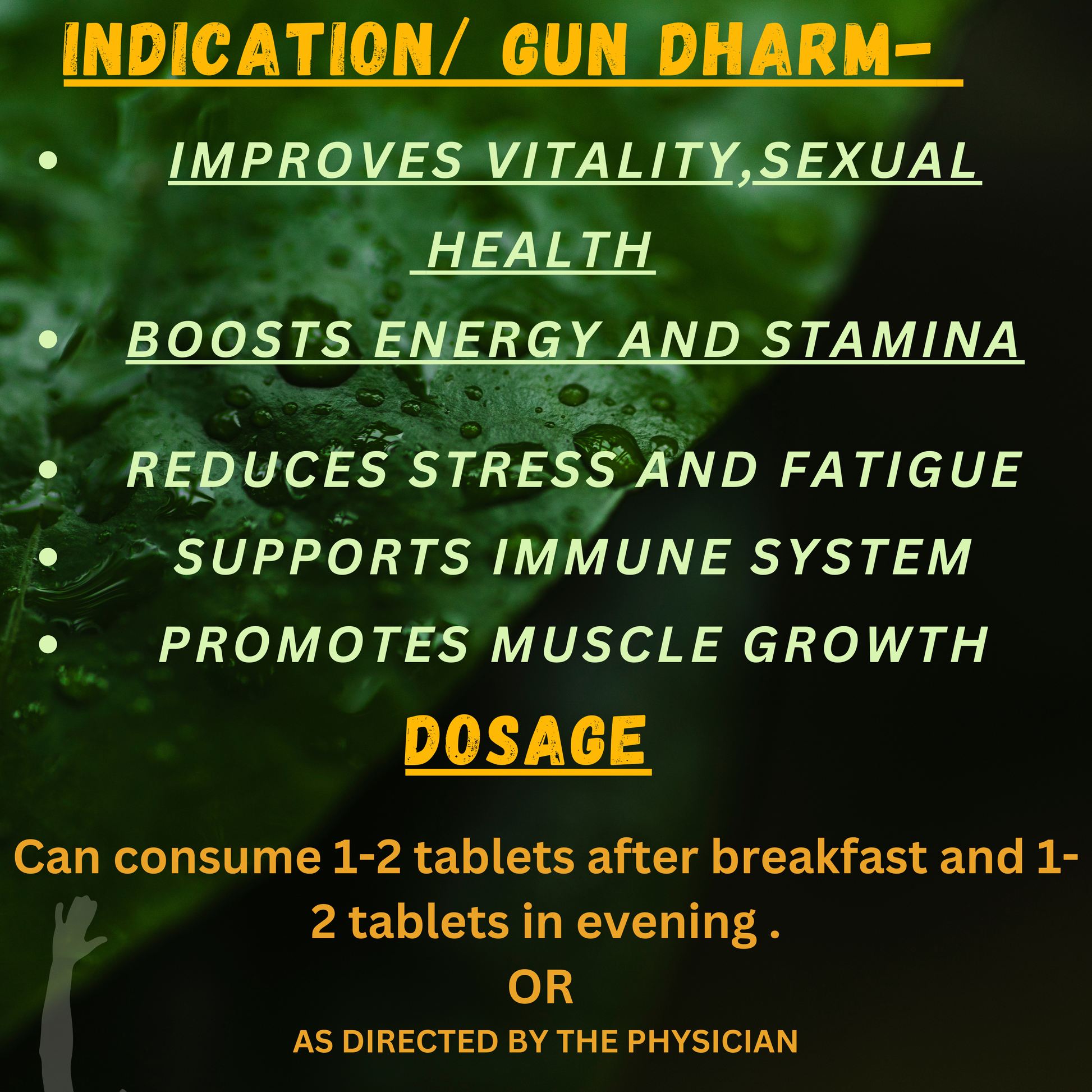 "Bio Resurge Safed Musli Tablets – Supports male vitality, boosts stamina, improves sexual health and overall masculine wellness naturally"