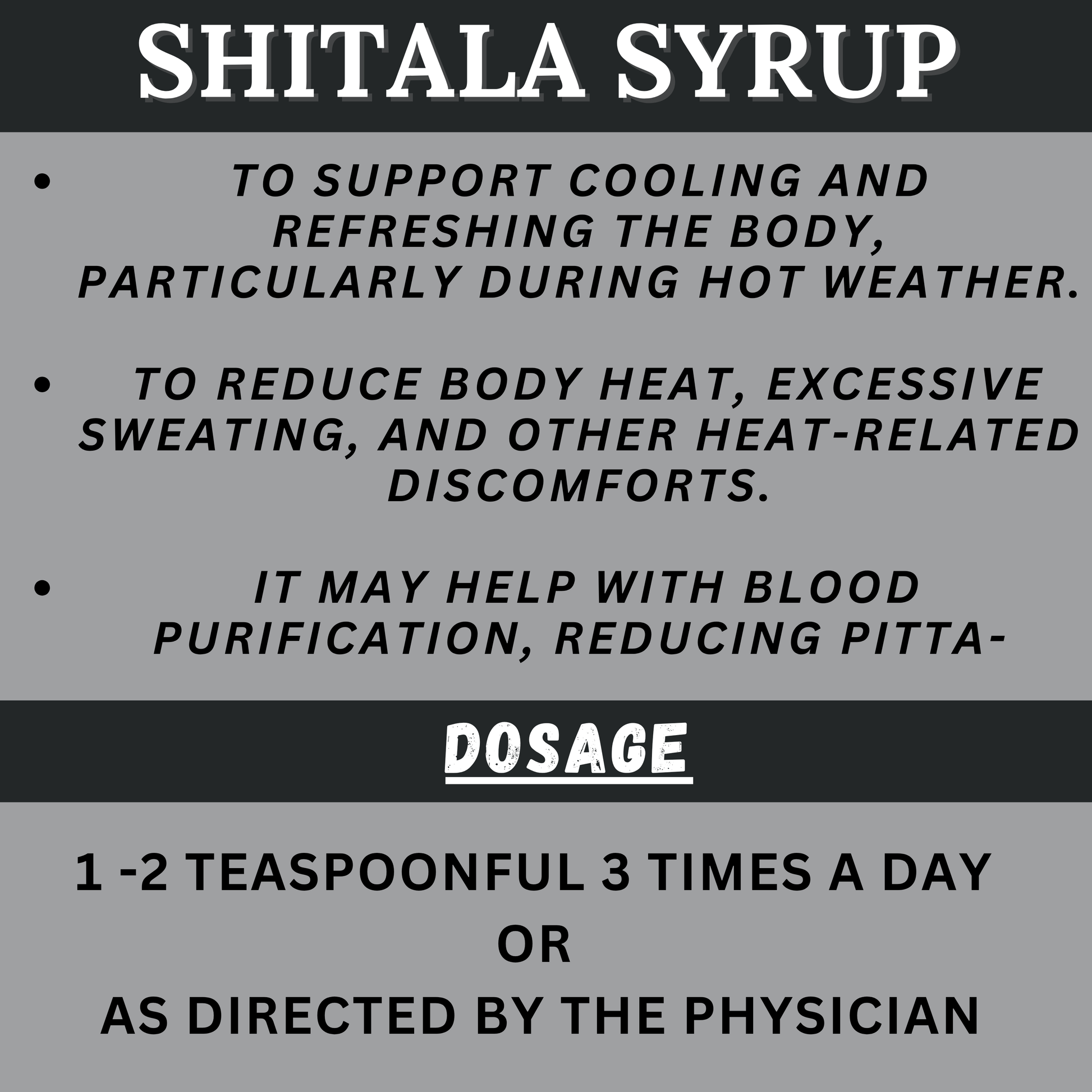 "Shitala Ayurvedic Syrup – Soothes body heat, balances excess Pitta, and provides summer cooling relief | 200ml by Ayukalp"