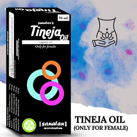 TINEJA OIL (VAGINAL OIL FOR FEMALES) ( BY SANATAN AYURVEDASHRAM ,50 ML )