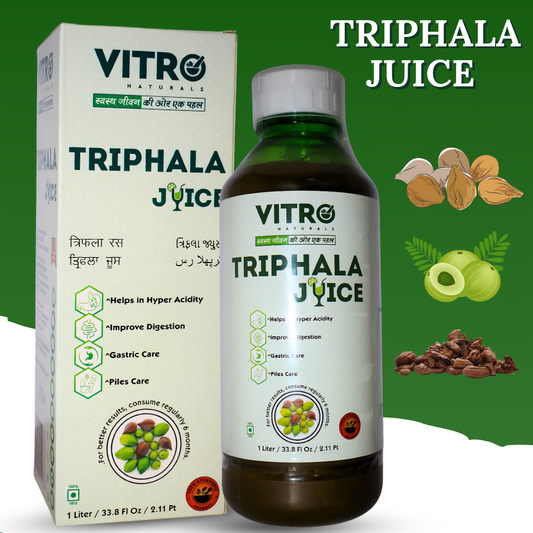 TRIPHALA JUICE (A premium juice by VITROMED HEALTHCARE,  1 Litre)