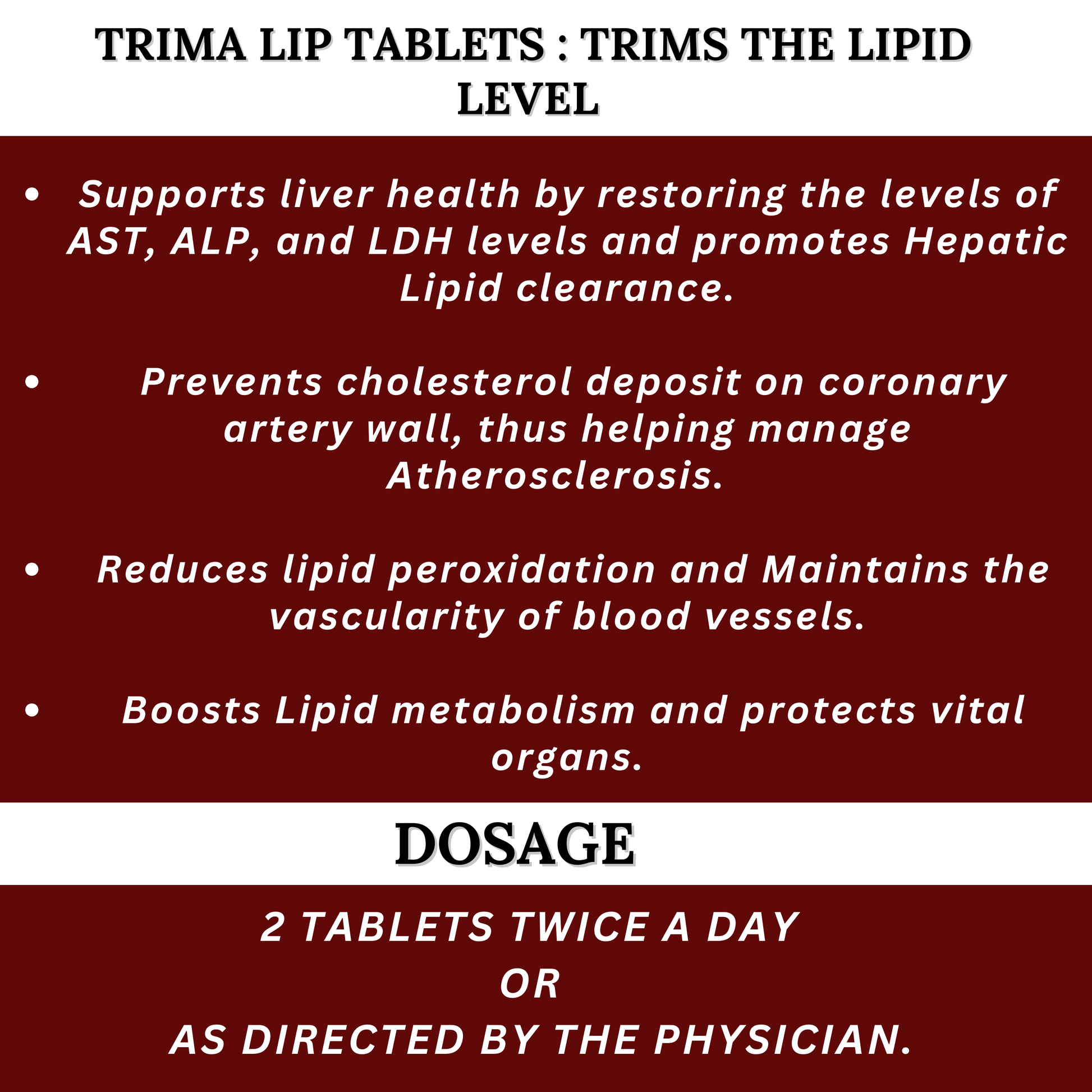 Trima Lip – Supports Healthy Cholesterol, Lipid Balance & Heart Health