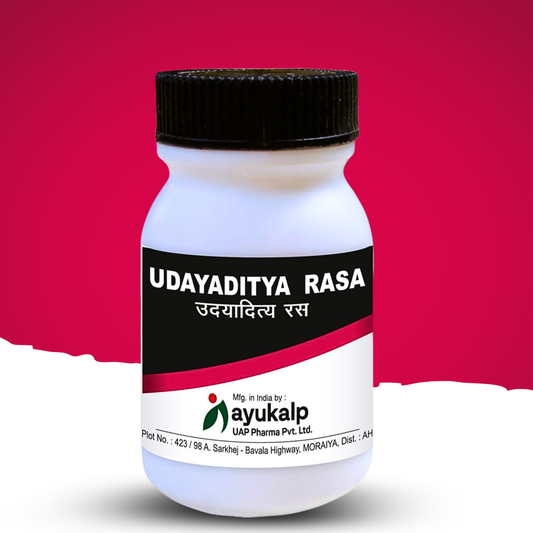 "Udayaditya Rasa Tablets – Ayurvedic Support for White Patches & Skin Health by Ayukalp"