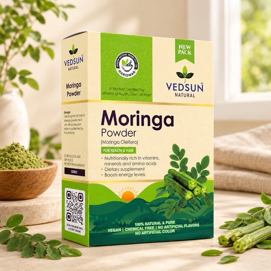 Vedsun Pure Moringa Powder | Natural Leaf Powder for Health & Wellness 100g
