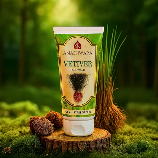 "Vetiver Anashwara Face Wash by Bio Resurge – 100ml Herbal Face Cleanser for Glowing, Radiant & Clear Skin | Natural Skincare with Ayurvedic Goodness | Available at Cosmohit Ayurved"