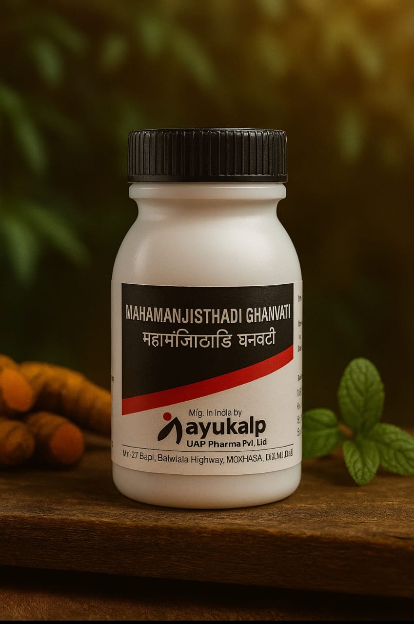 Mahamanjishthadi Ghanvati by Ayukalp UAP Pharma PVT LTD- 80 TABLETS