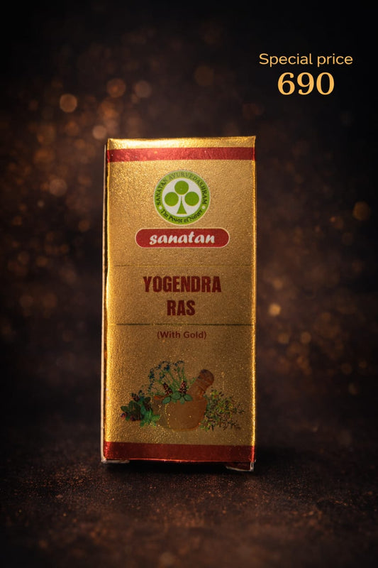 Yogendra Ras Swarn Yukt by Sanatan Ayurvedashram- 10 tablets