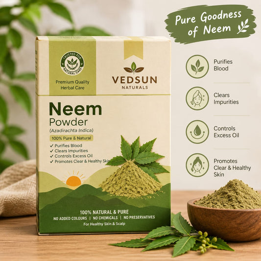 Pure Neem Leaf Powder for Hair & Skin | Natural Dandruff Care 100gm
