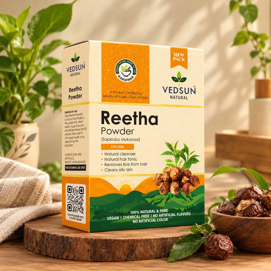 Natural Reetha Powder | Pure Soapnut for Hair & Scalp Care 100gm