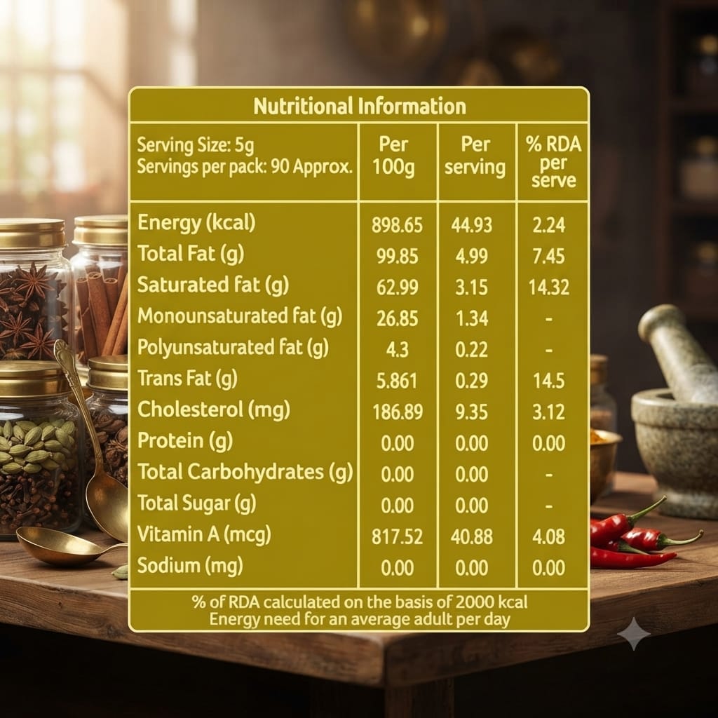 Natural Tattva A2 Cow Ghee | Pure Desi Cow Ghee 500ml