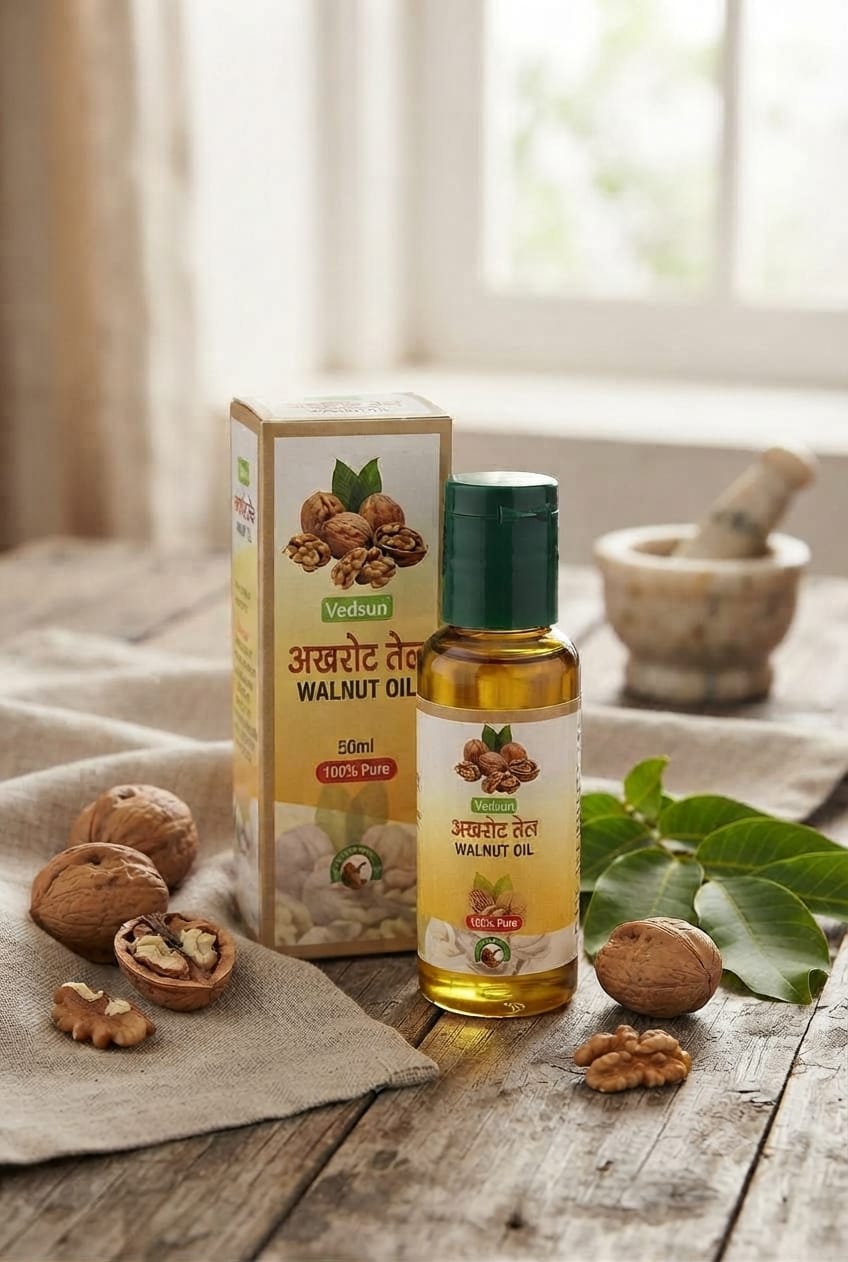 Vedsun Natural Walnut Oil | For Healthy Hair & Glowing Skin | 50m