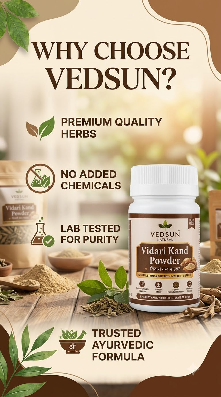Vedsun Vidarikand Powder | Natural Ayurvedic Herbal Powder 100g