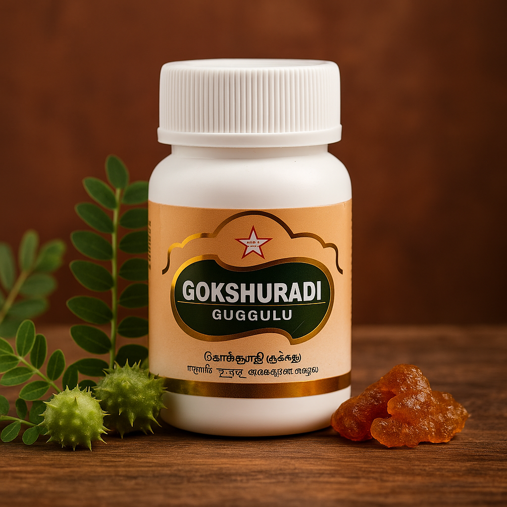 Gokshuradi Guggulu by SKM Siddha and Ayurvedha Company PVT. LTD.- 100 TABLETS