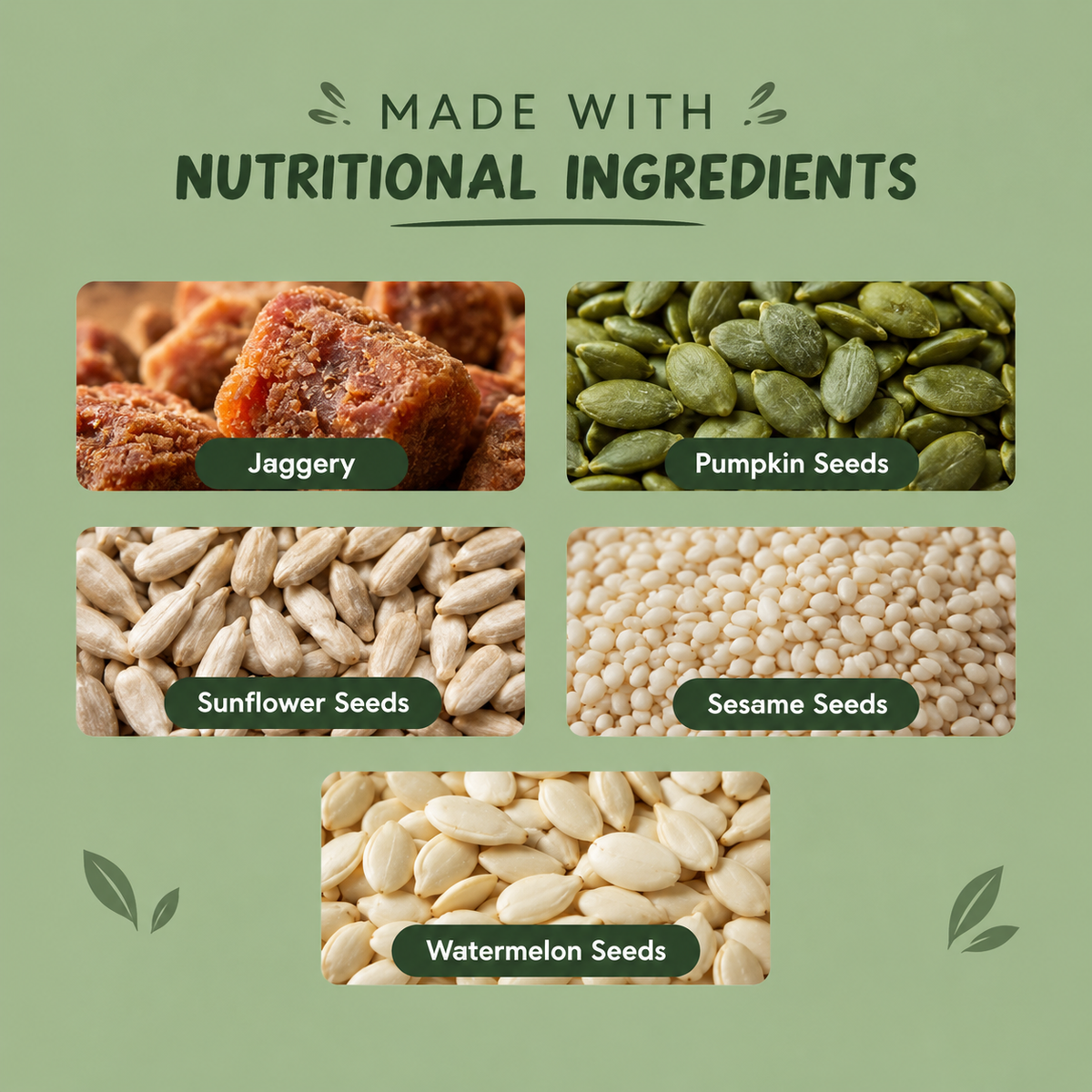 Eat Better Spiced Jaggery Seed Mix – Crunchy Snack 100gm