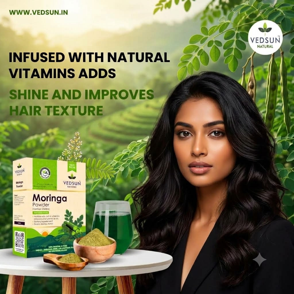 Vedsun Pure Moringa Powder | Natural Leaf Powder for Health & Wellness 100g