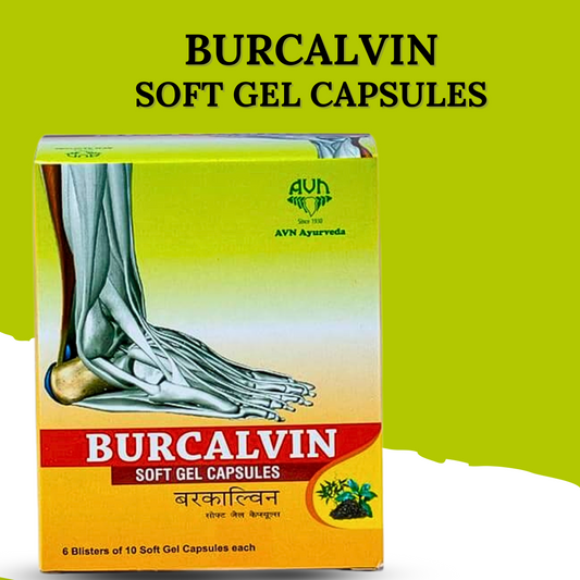 Burcalvin Soft Gel Capsules – Ayurvedic Herbal Supplement (10x6 Capsules) by AVN Ayurveda-Cosmoहित Ayurved