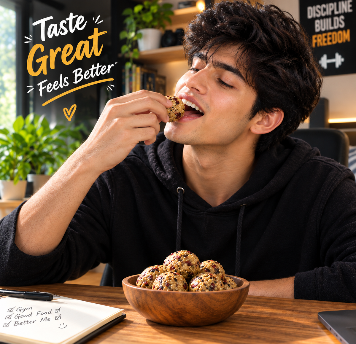 Eat Better Orange Cranberry Protein Laddoos | High-Protein Energy Bites 40GM