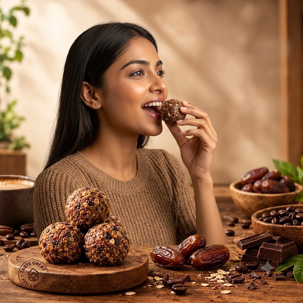 Eat Better Coffe Chocolate Protein Laddoos | High-Protein Energy Bites 40GM