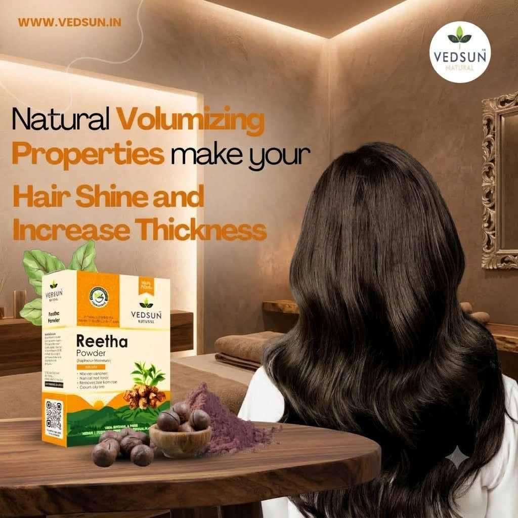 Natural Reetha Powder | Pure Soapnut for Hair & Scalp Care 100gm