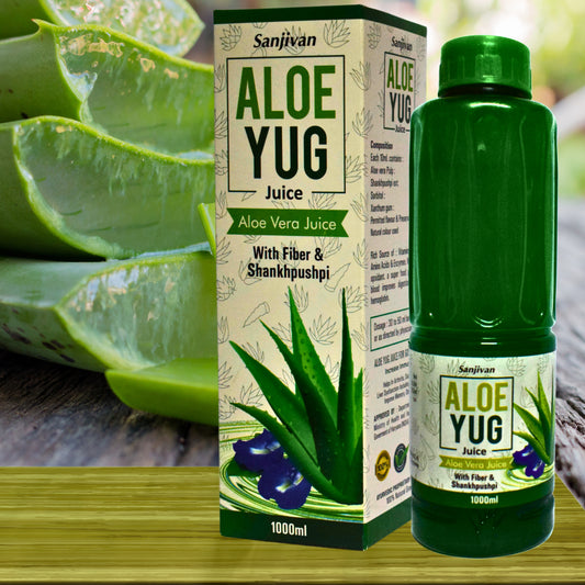 ALOEYUG, Aloevera Juice(Improves Skin Health) (By- SANJIVAN ANUSANDHAN, 1-Litre)