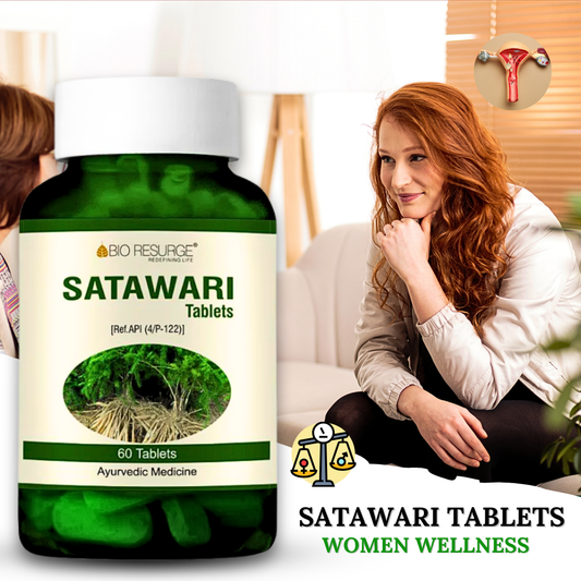 SATAWARI/ SHATAVARI TABLETS (FOR WOMEN WELLNESS) (BY BIO RESURGE, 60 TABLETS )