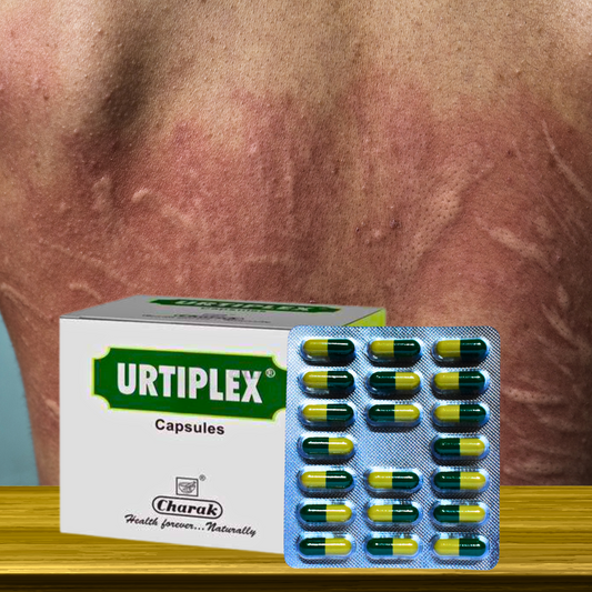 URTIPLEX (For curing URTICARIA) (By- CHARAK PHARMA, 20- Capsules))