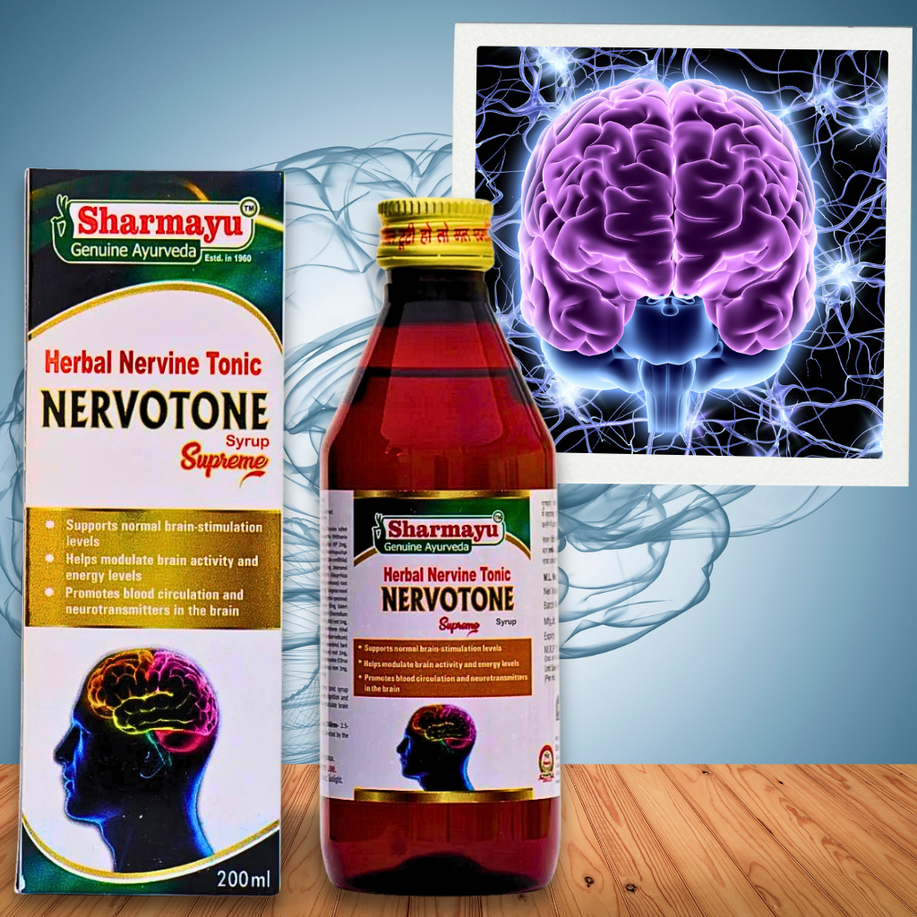 Syrup Neural System NERVOTONE SYRUP ( FOR NERVOUS SYSTEM) ( BY- SHRI SHARMA AYURVED MANDIR ...