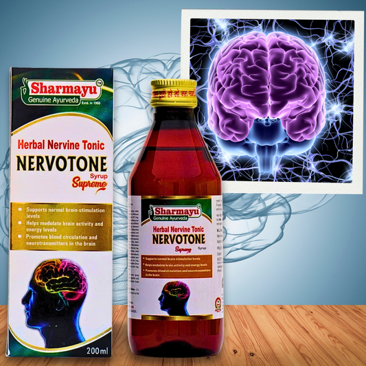 NERVOTONE SYRUP ( FOR NERVOUS SYSTEM) ( BY- SHRI SHARMA AYURVED MANDIR , 200ML)