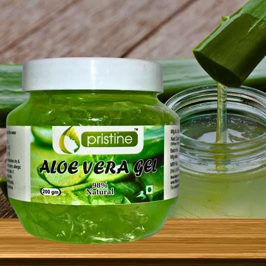 ALOEVERA GEL (Hydrates and Moisturizes:)(By- PRISTINE HEALTHCARE AND FOOD PRODUCTS, 200- GRAMS)