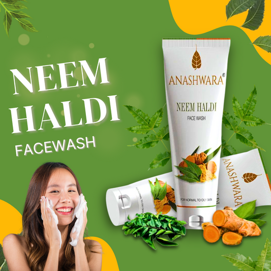 ANASHWARA NEEM HALDI FACE WASH (ANTI ACNE & SKIN TONING) ( BY- BIO RESURGE ,100ML)