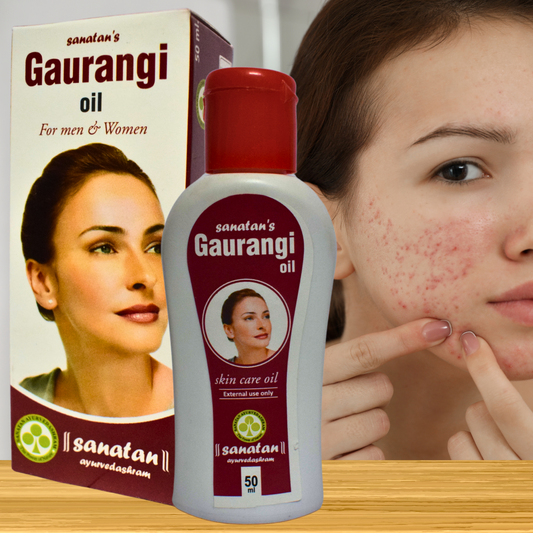 GAURANGI OIL ( for acne & pigmentation) (By- SANATAN AYURVEDASHRAM, 100- ML)