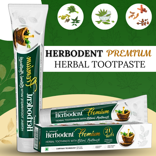 HERBODENT PREMIUM HERBAL TOOTHPASTE ( BY DR.JAIKARAN, 100G)