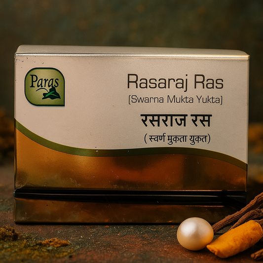 Rasraj Ras by Paras Herbal Pharma- 10 Tablets (SWARN BHASM YUKT)